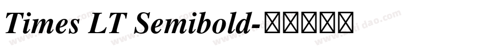Times LT Semibold字体转换